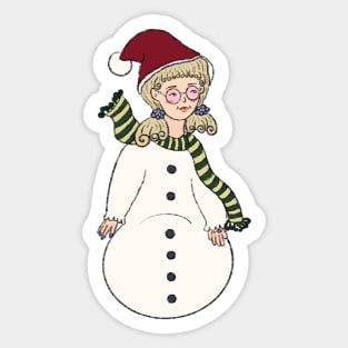 Santy Snowball Sticker